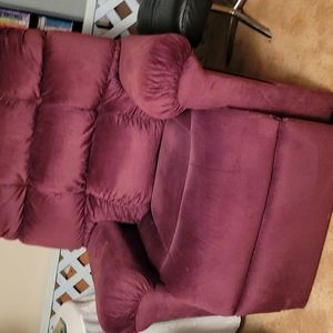 Lift recline, burgandy/wine